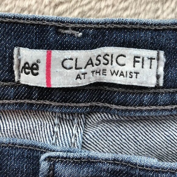 Lee Womens Jeans Size 10 Short Classic Fit Straight Blue Denim Casual High Rise - Picture 3 of 14